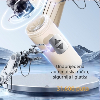 Ženski automatski sklopivi kišobran sa 24 rebara – kišobran s logom, UV zaštita UPF 40+, materijal 190T