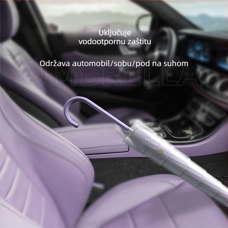 Dugi kišobran s dugom drškom, 16 rebara, vodootporan, automatsko otvaranje, mogućnost ispisa logotipa