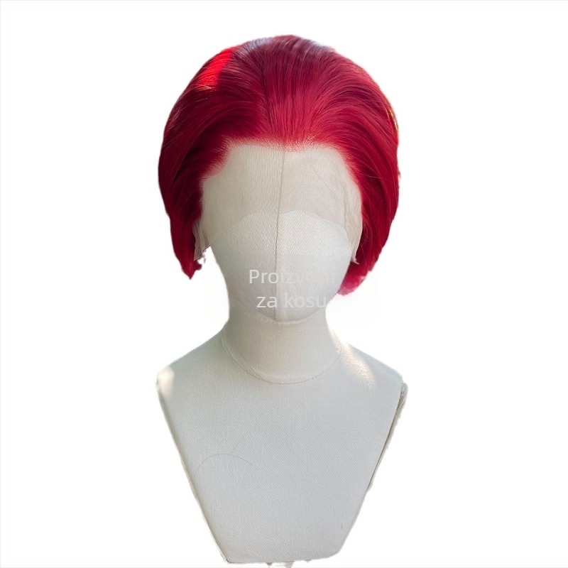 Cosplay perika s 13x4 lace front, prirodan stil, vlakna otporna na visoke temperature, univerzalni oblik lica