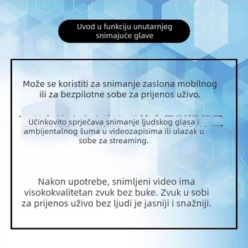 Uređaj za unutarnje snimanje i snimanje zaslona, Toulson, model 002, kompatibilan s Apple i Android