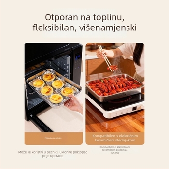 Kutija za skladištenje knedli u hladnjaku, zatvorena posuda od nehrđajućeg čelika 304, prehrambene kvalitete