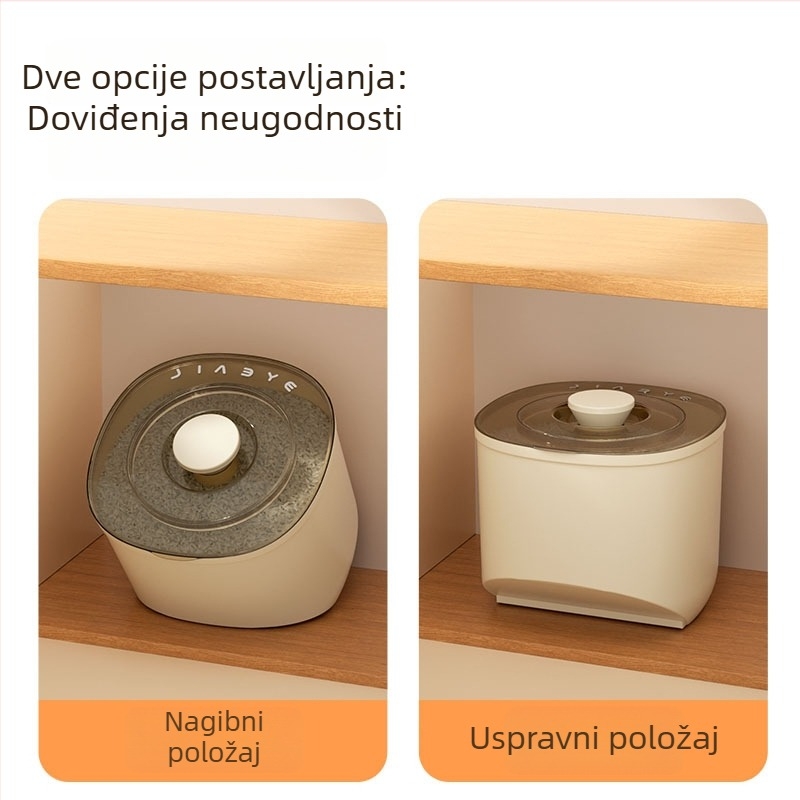 Kutija za skladištenje riže, sa zatvaranjem, otporna na vlagu i insekte, od PP plastike, prehrambene klase
