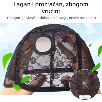 Perika za žene srednje dobi i starije, prirodna pokrivenost sive kose, raznovrsni stilovi, dugotrajna, ručno rađena trajna, perika za cijelu glavu
