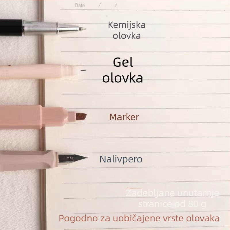 B5 spiralna bilježnica, debela, jednostavna i elegantna za učenike srednje škole i gimnazije