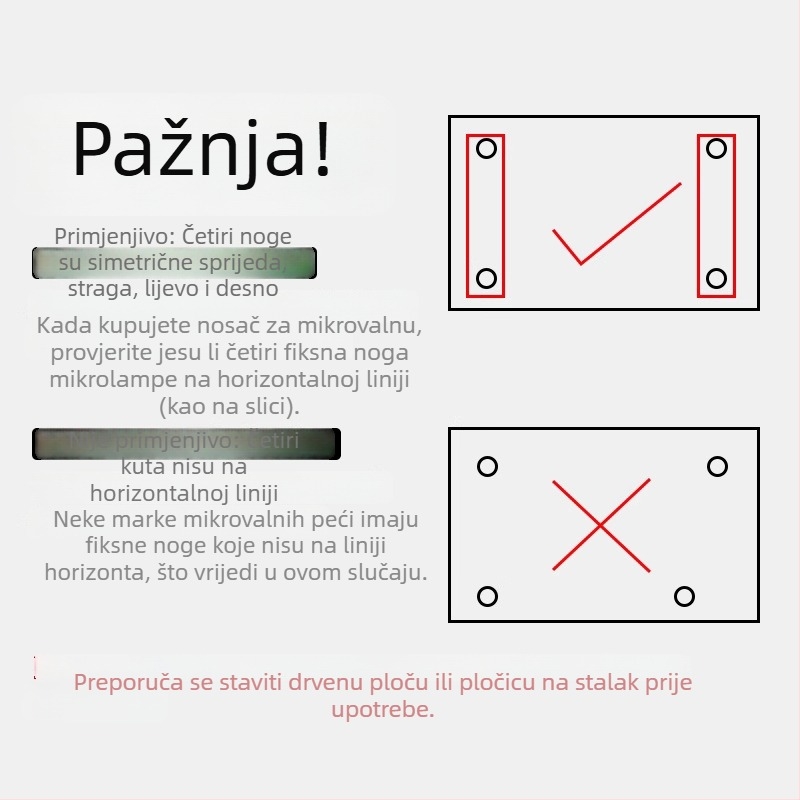 Zidni stalak za mikrovalnu pećnicu s sklopnim držačem, dvostruko skladištenje, konstrukcija od metalnog legiranog materijala, teleskopski
