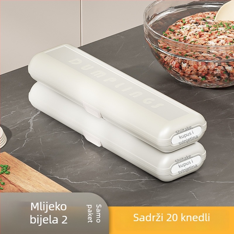 Dumpling Storage Box – Plastika, Kvaliteta hrane, Pogodno za hladnjak, Višeslojno skladištenje, Prilagodljiva obrada