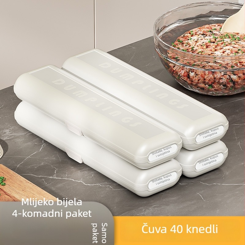 Dumpling Storage Box – Plastika, Kvaliteta hrane, Pogodno za hladnjak, Višeslojno skladištenje, Prilagodljiva obrada