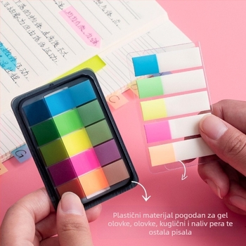 Deli Post-it etiketa naljepnica – slatki Instagram stil, svježi dizajn, 100 stranica, naslovnica BOPP i unutarnje stranice BOPP