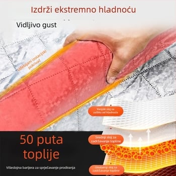 Navlaka za prednje staklo automobila – aluminijska folija, debeli dizajn, jednobojna boja, univerzalna prilagodba