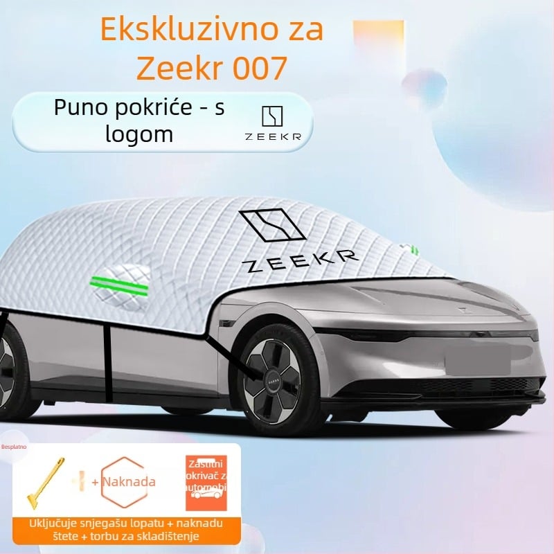 Navlaka za prednje staklo automobila – aluminijska folija, debeli dizajn, jednobojna boja, univerzalna prilagodba