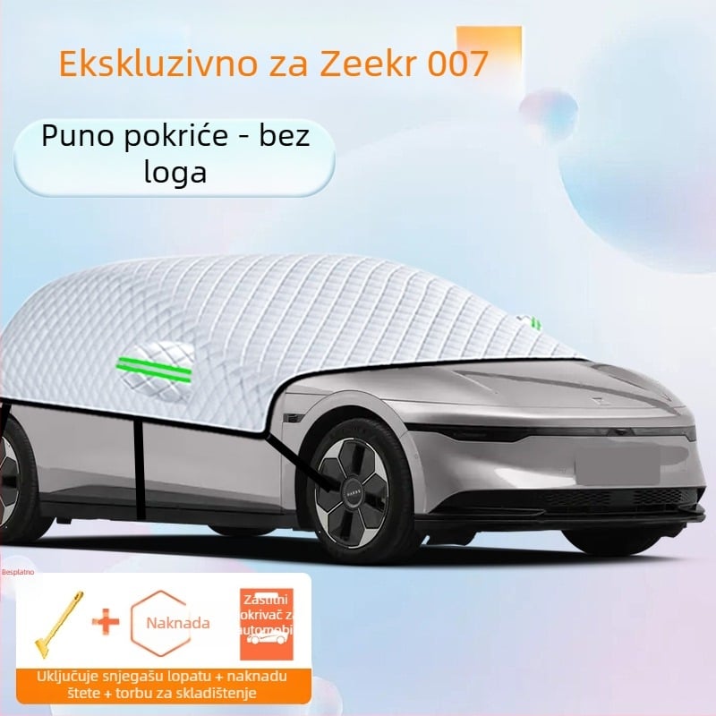 Navlaka za prednje staklo automobila – aluminijska folija, debeli dizajn, jednobojna boja, univerzalna prilagodba