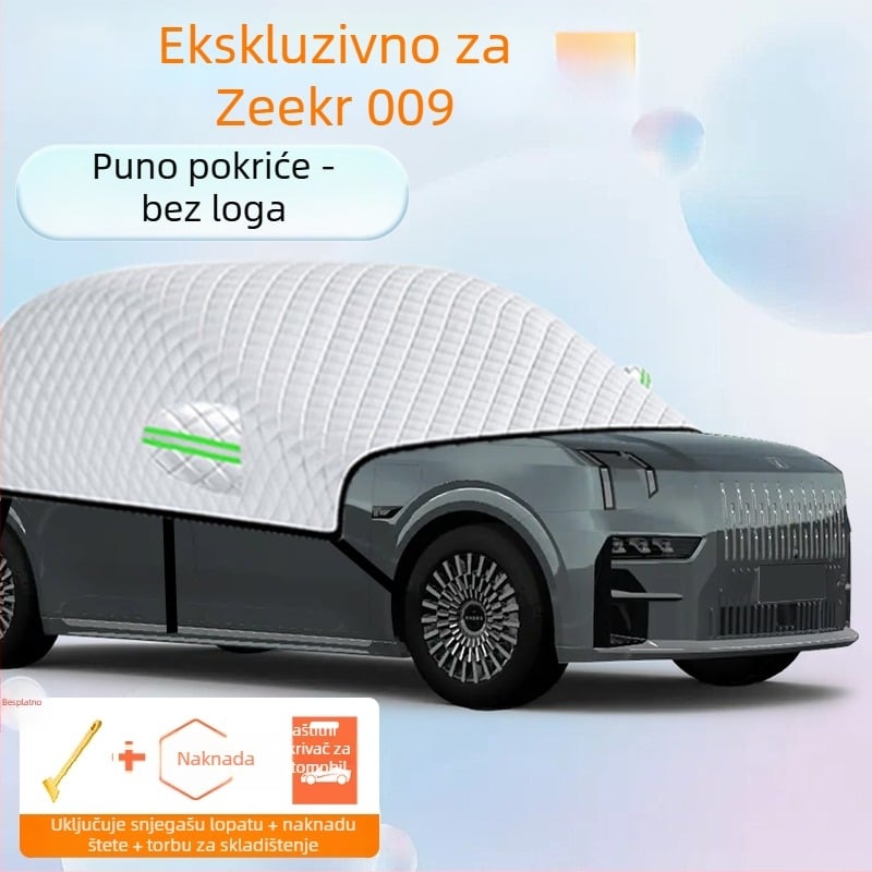 Navlaka za prednje staklo automobila – aluminijska folija, debeli dizajn, jednobojna boja, univerzalna prilagodba