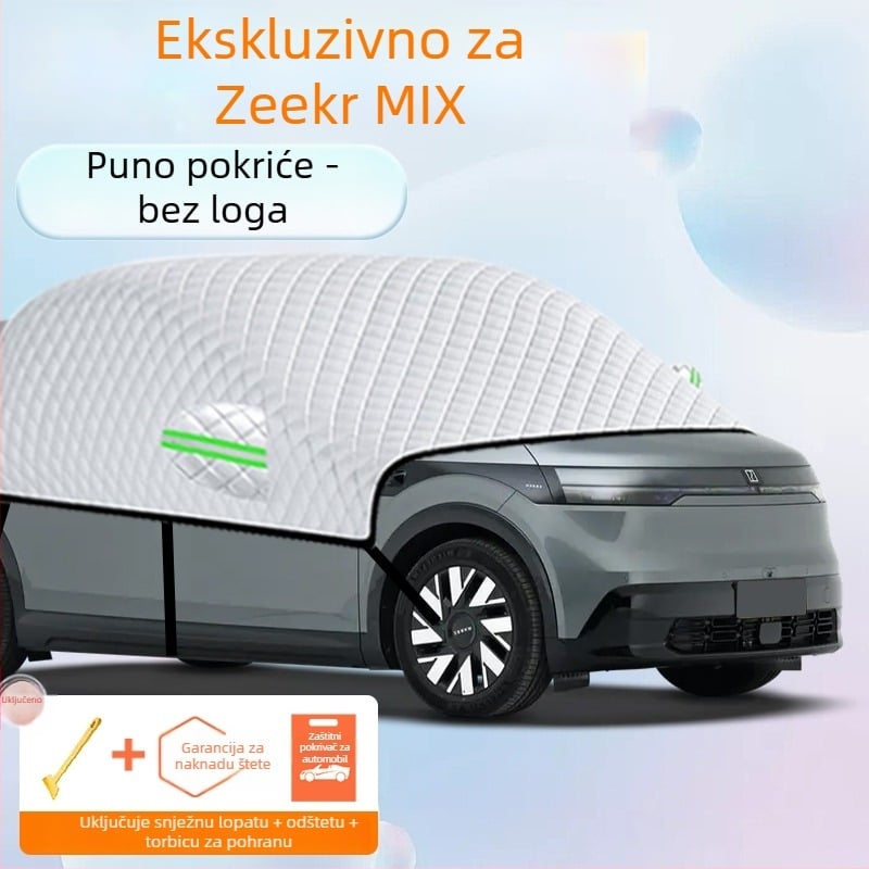 Navlaka za prednje staklo automobila – aluminijska folija, debeli dizajn, jednobojna boja, univerzalna prilagodba