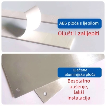 Znak zabranjenog ulaska za neradnike, prilagodljiva PVC samoljepljiva pločica, paket od 5 komada
