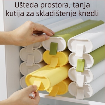 Kutija za knedle i wontone — plastična, prijenosna za skladištenje, marka Six Little Foxes, jednostavan i nov dizajn