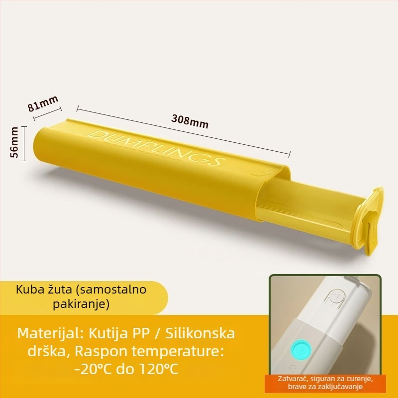 Kutija za knedle i wontone — plastična, prijenosna za skladištenje, marka Six Little Foxes, jednostavan i nov dizajn