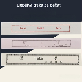 Traka za zatvaranje ponuda - etiketa s uputom, Marka Other, Model: Pogledaj detalje, Bez prilagodbe, Bez uvoza