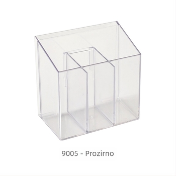 Zidna viseća kutija za kozmetiku s podjelom (Model 9005; PET plastika; prozirno; skladištenje)