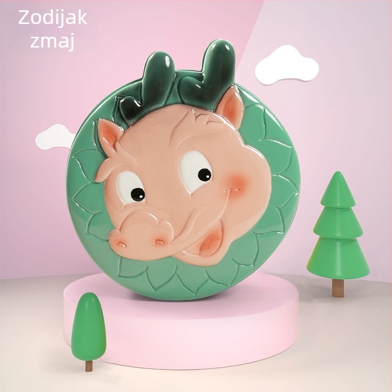 Kutija za čuvanje mliječnih zuba sa zodijalnom temom i uspomenom na dječju kosu - smolna kutija