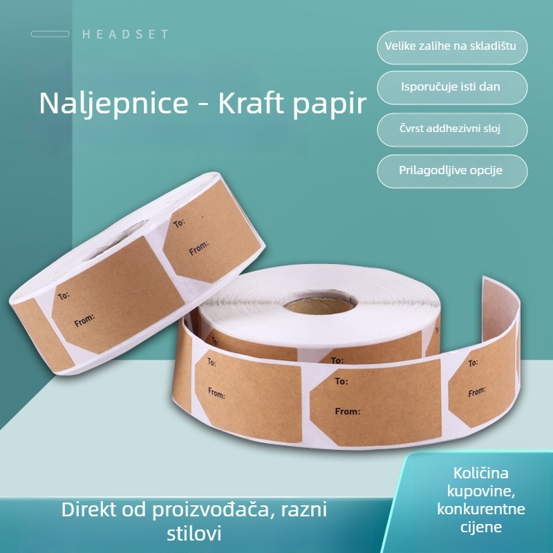 Okrugla samoljepljiva etiketa za bocu, mogućnost prilagodbe, PVC ljepilo, UV offset ispis, debljina 0,08 mm