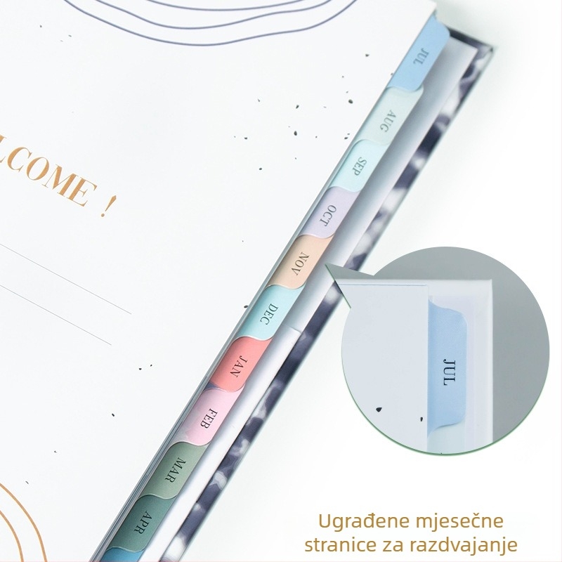 Bilježnica sa spiralnim uvezom, papir šume, 100 g težine, 112 stranica, kreativni trend stil