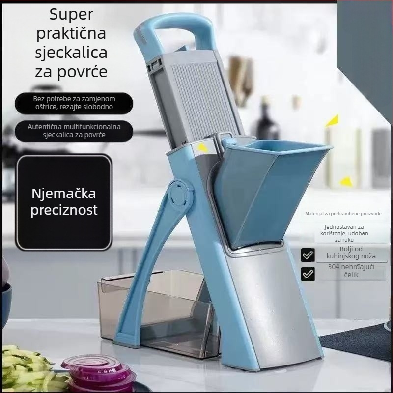 Višenamjenski rezač za povrće, 304 nehrđajući čelik, mogućnost prilagodbe, udoban dizajn