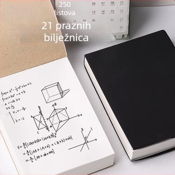 Bilježnica s koricom od kraft papira, žičano vezivanje, Dowling papir, 200–300 stranica, jednostavan stil