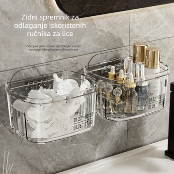 Zidna kutija za pohranu, prozirna PET, model 2404104