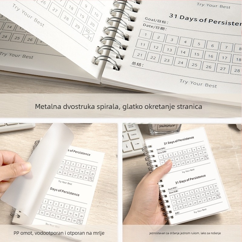Dnevnik samodiscipline za učenike: 31-dnevni dnevnik samodiscipline, dnevni planer, knjiga planiranja ljetnih praznika