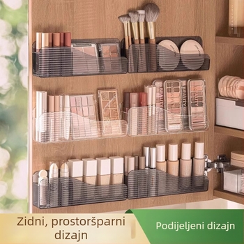 Zidni kozmetički spremnik za pohranu | PS materijal | Kapacitet 0,5 L | Organiziranje kozmetike