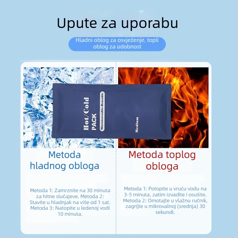 bodiconn ledena podloga za toplu i hladnu terapiju, pogodna za odrasle i djecu, kutija s 60 komada, težina 250–300 g, hlađenje i prevencija toplinskog udara
