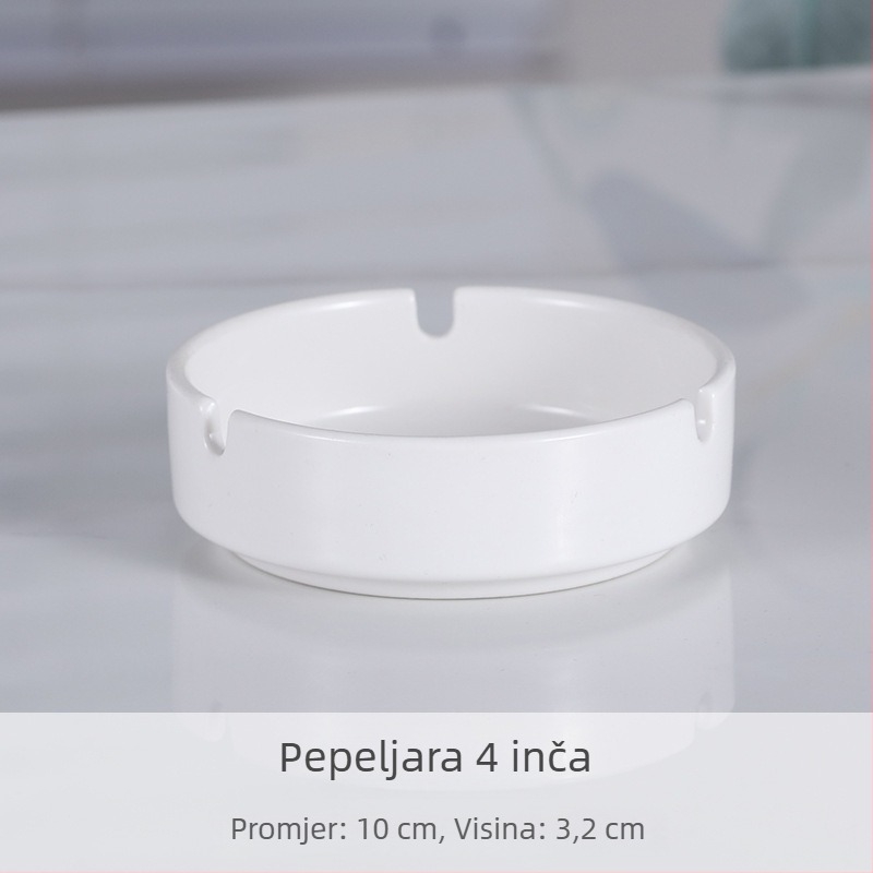 Keramički okrugli pepelnjak - moderan minimalistički stil, pogodan za hotele, barove, KTV, restorane i kućnu upotrebu