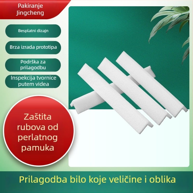 Zaštita kutova namještaja od pearl cottona, pravokutni kut, otporna na udarce, pad