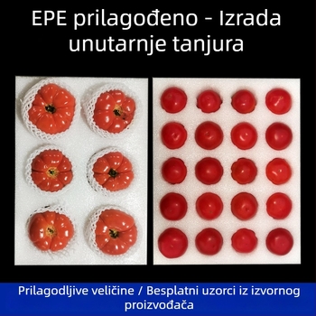 EPE bisernom pamuk ploča za voće i povrće — unutarnja zaštita kutova, materijal: EPE Pearl Cotton, gustoća 17, debljina po izboru