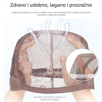 Ženska perika za cijelu glavu, od pravih vlasi, duga vunena kovrčava kosa, model J998; može se bojati ili se može permati; pokriva sijedu kosu i osvježava izgled.