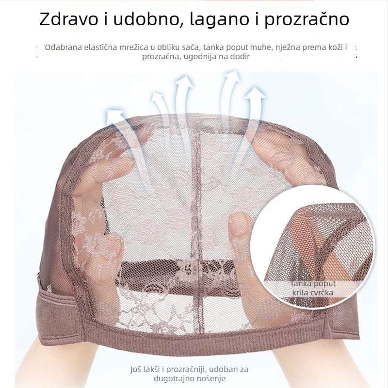 Ženska perika za cijelu glavu, od pravih vlasi, duga vunena kovrčava kosa, model J998; može se bojati ili se može permati; pokriva sijedu kosu i osvježava izgled.
