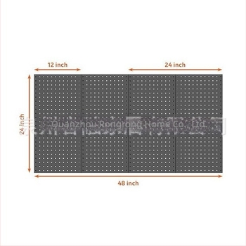 Metalni pegboard zidni panel, sklopni i pomični, montaža s ugrađenim vijcima, 8+ razina, zidni organizator alata