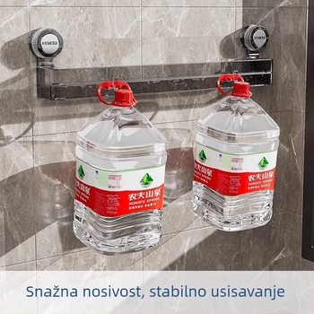 Dvostruki zidni stalak za papuče sa usisnim čašicama