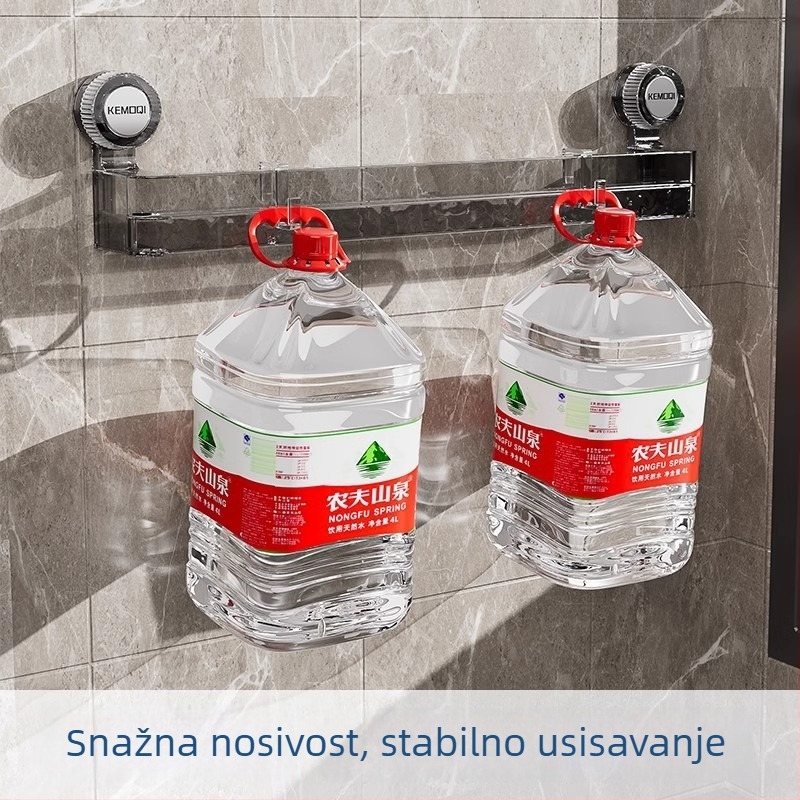 Dvostruki zidni stalak za papuče sa usisnim čašicama