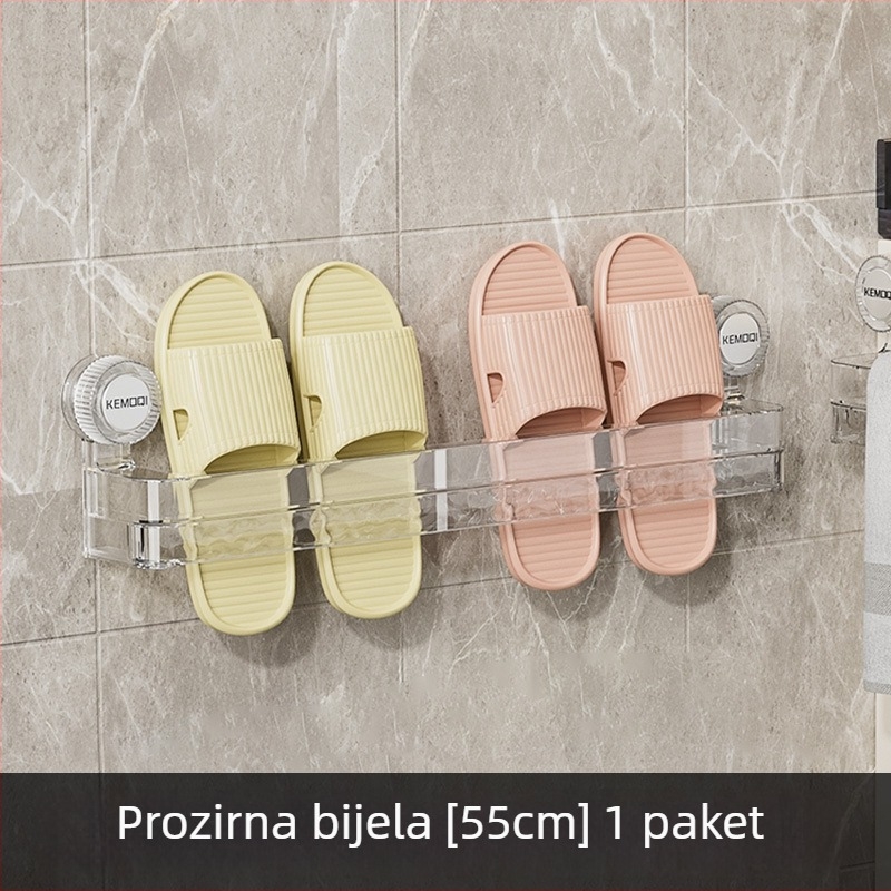 Dvostruki zidni stalak za papuče sa usisnim čašicama
