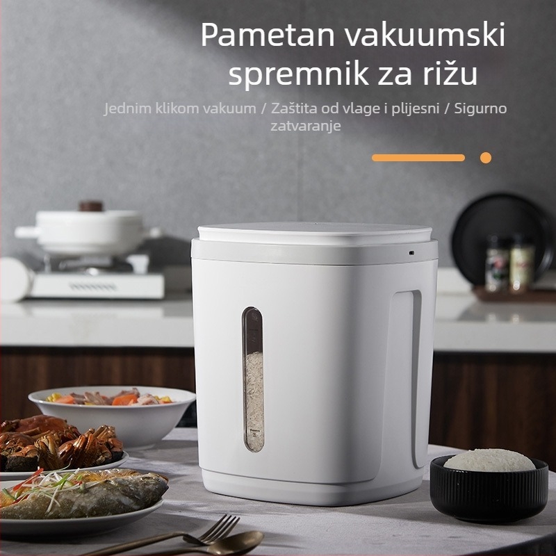 Vakuumska posuda za rižu, ABS, otporna na vlagu, kapacitet 7–8 L, mogućnost otiska logotipa
