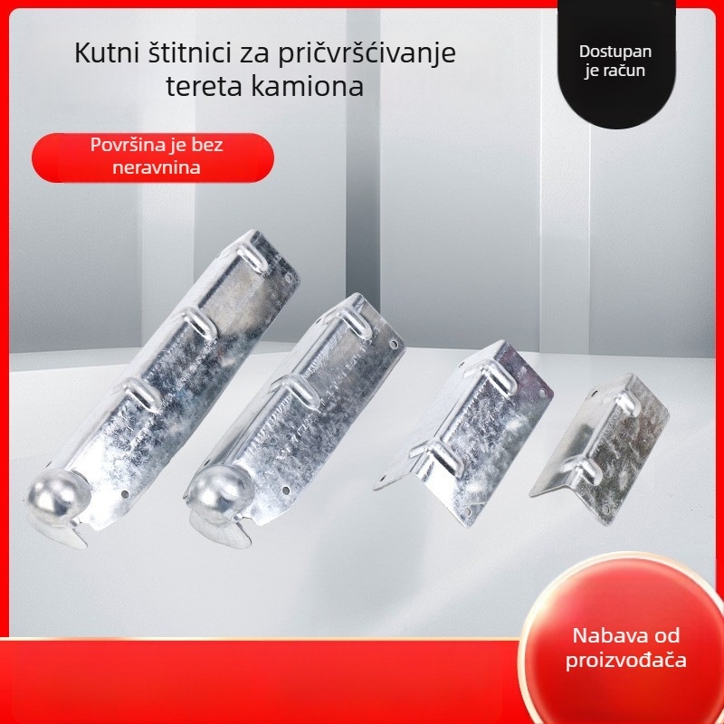 Pozinkirani kutni zaštitnik za kamione sa stezaljkama i napinjačima užadi