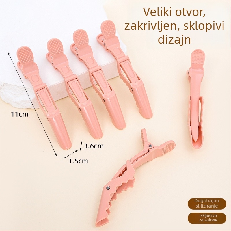 Ouya klips za kosu: krokodilski klips i klips s kljunom za pozicioniranje i stiliziranje, za salon i kućnu upotrebu