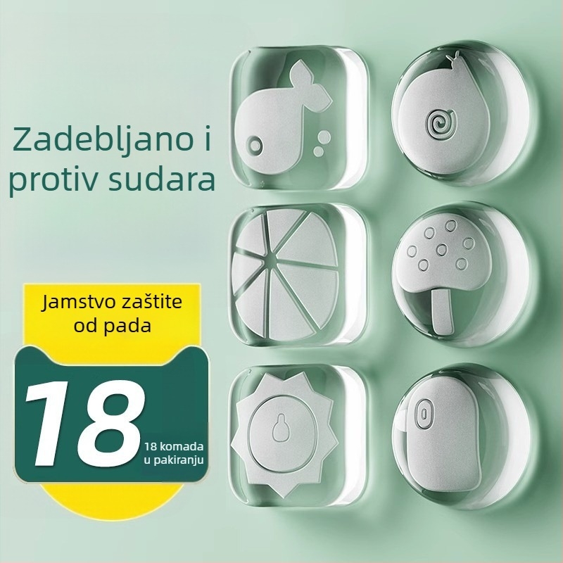 Silikonska zaštitna podložka za ručku hladnjaka, bez bušenja, tlmič udara i tiha zidna naljepnica