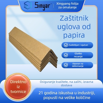 L-oblika zaštitnik rubnog dijela od kraft papira, deblji amortizacijski jastučić, Marka Xingyang; Podrijetlo: Jiangsu, Kina; Materijal: kraft papir + papirnati cijevni sloj; Tisak logotipa: Da