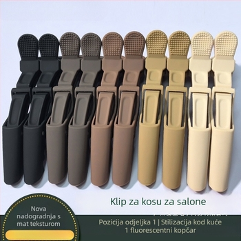 Krokodilska kopča za kosu, mat završetak, retro stil, pletena kopča za kosu, wolframova zlitina umetak, Sheng bangrong, zima 2025