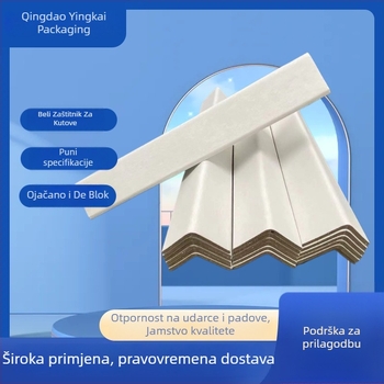U‑oblik zaštitni kutni zaštitnik od Kraft papira, proizvodnja rezanjem-spajanjem ekstrudiranje, s ispisom logotipa