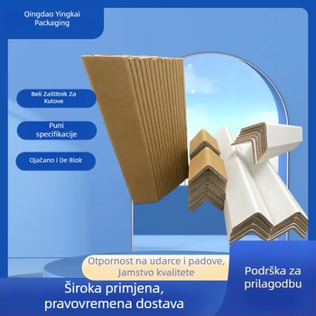 U‑oblik zaštitni kutni zaštitnik od Kraft papira, proizvodnja rezanjem-spajanjem ekstrudiranje, s ispisom logotipa