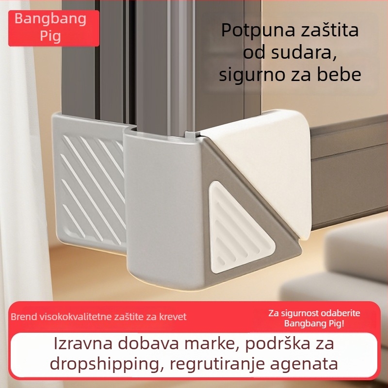 Zaštitni kutovi za aluminijske prozore s termalnim prekidom, zaštita od udara za prozore s otvaranjem prema unutra, kućište za kut prozora