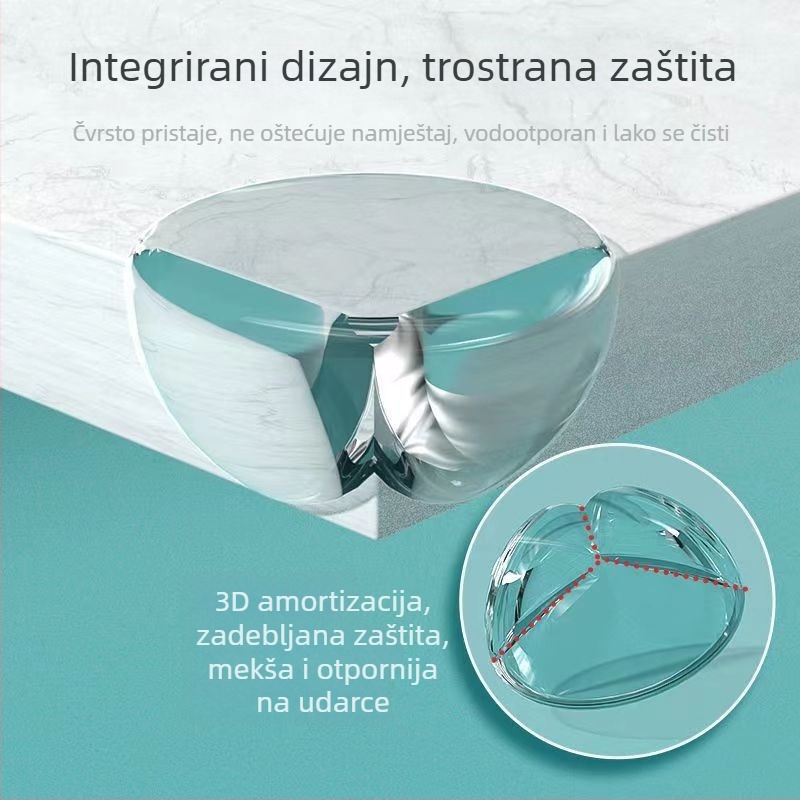 Zaštita kutova dječjeg namještaja, sferni dizajn, veleprodajno pakiranje 5000 komada